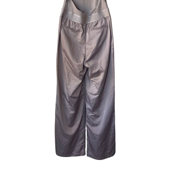 Victoria's Secret Lux Glossy Sport Wide Leg Jumpsuit Size M NWT VSX Brown Mocha - Picture 9 of 14